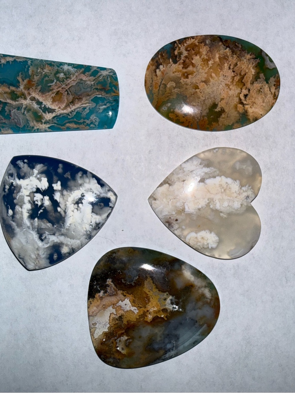 Cabochons. Assorted shapes  Gemstone Collection - Multicolor Agates and Jaspers - Picture 16 of 16